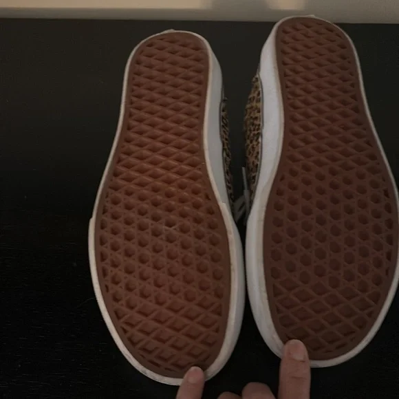 Gently worn Vans Leopard Sneakers - Picture 4 of 6